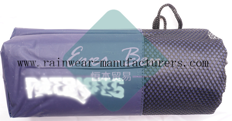 NFNP Promotional EVA youth rain poncho printing packing pouch